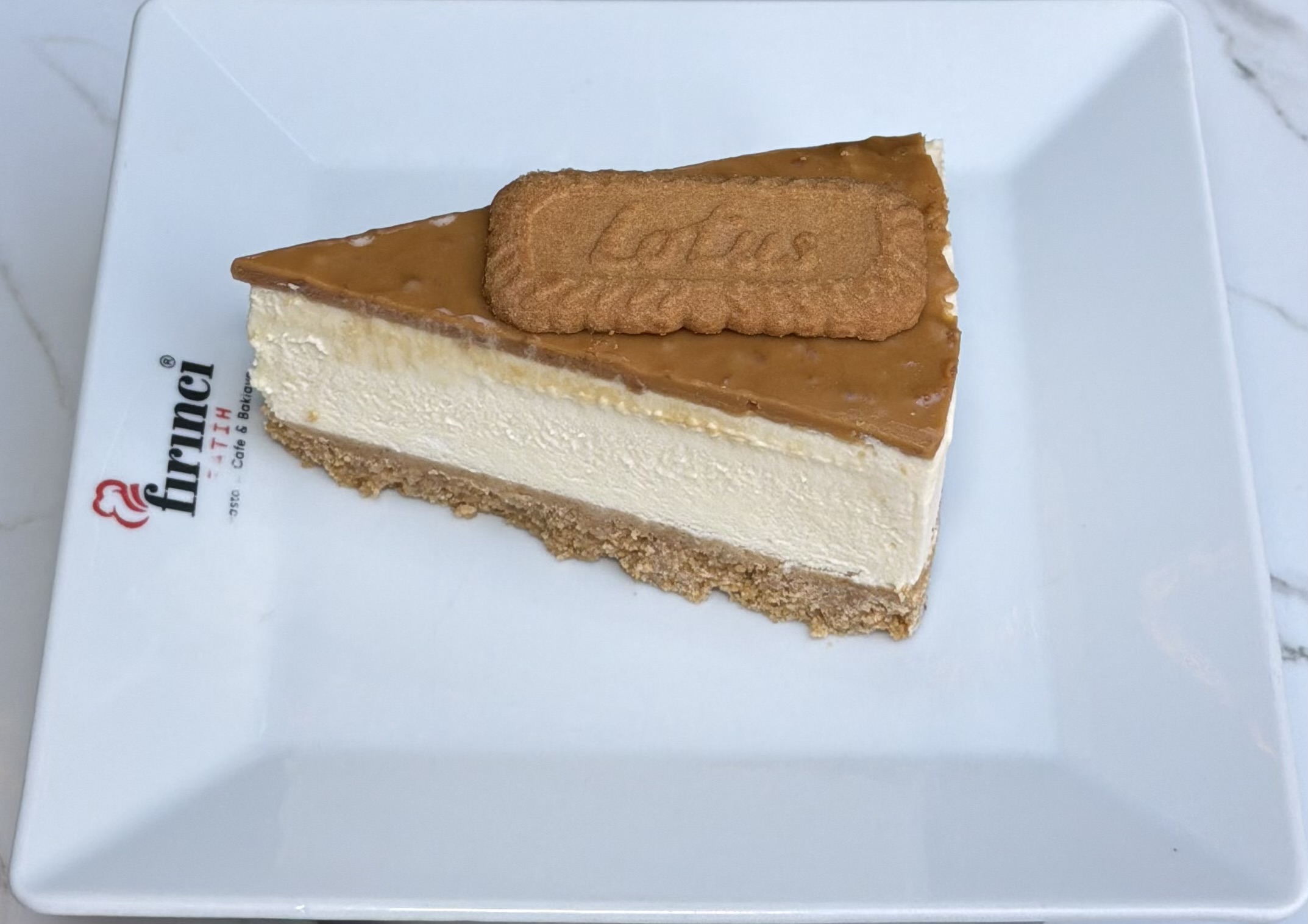Lotus Cheesecake Slice