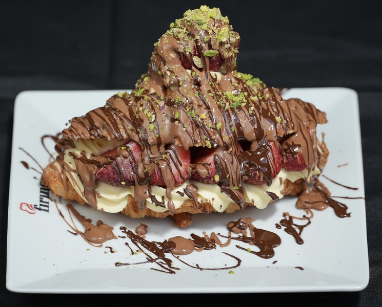Strawberry croissant