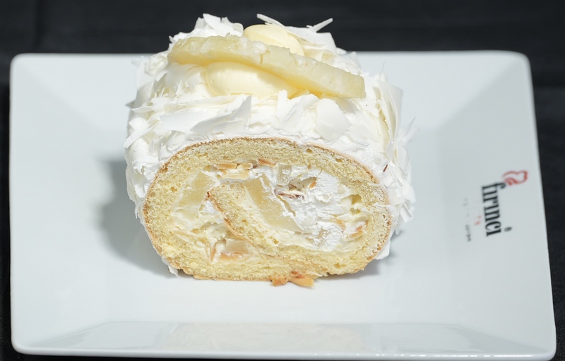 Pineapple and almond roll
